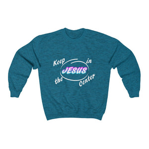 Open image in slideshow, Keep Jesus in the center Unisex Heavy Blend™ Crewneck Sweatshirt
