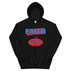 Open image in slideshow, Faith is my normal Black Unisex Hoodie
