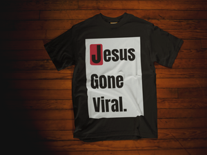 Jesus Gone Viral Box Logo Black Short-Sleeve Unisex T-Shirt